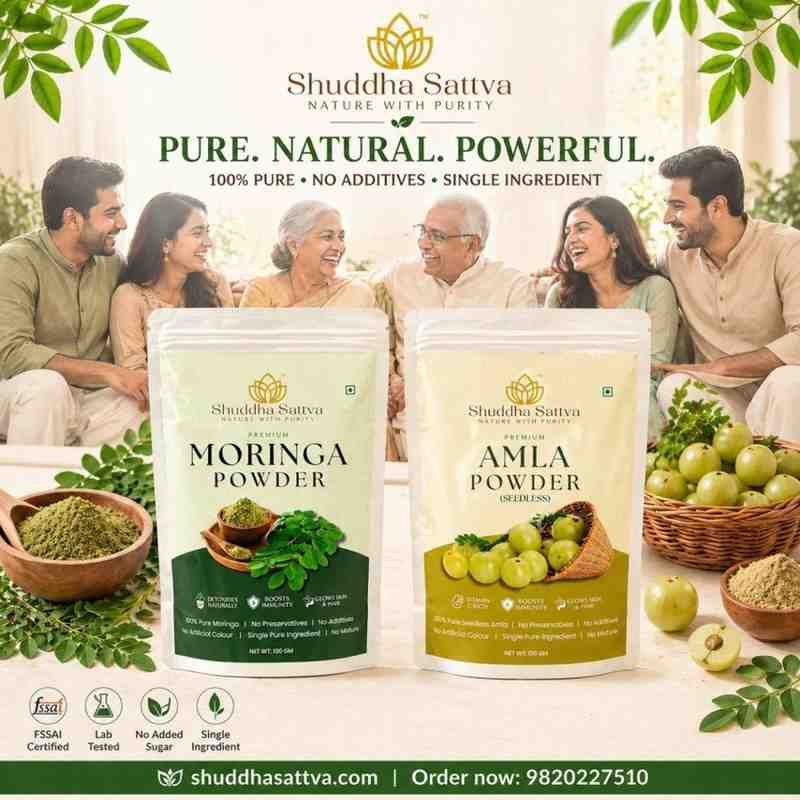 Moringa + Amla Powder Combo — 100gm each