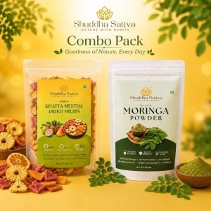 Moringa Powder & Khatta Meetha Dried Fruits Combo Pack – 100g Each